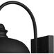 Streetside Cafe 1 Light 15 inch Matte Black Outdoor Wall Sconce