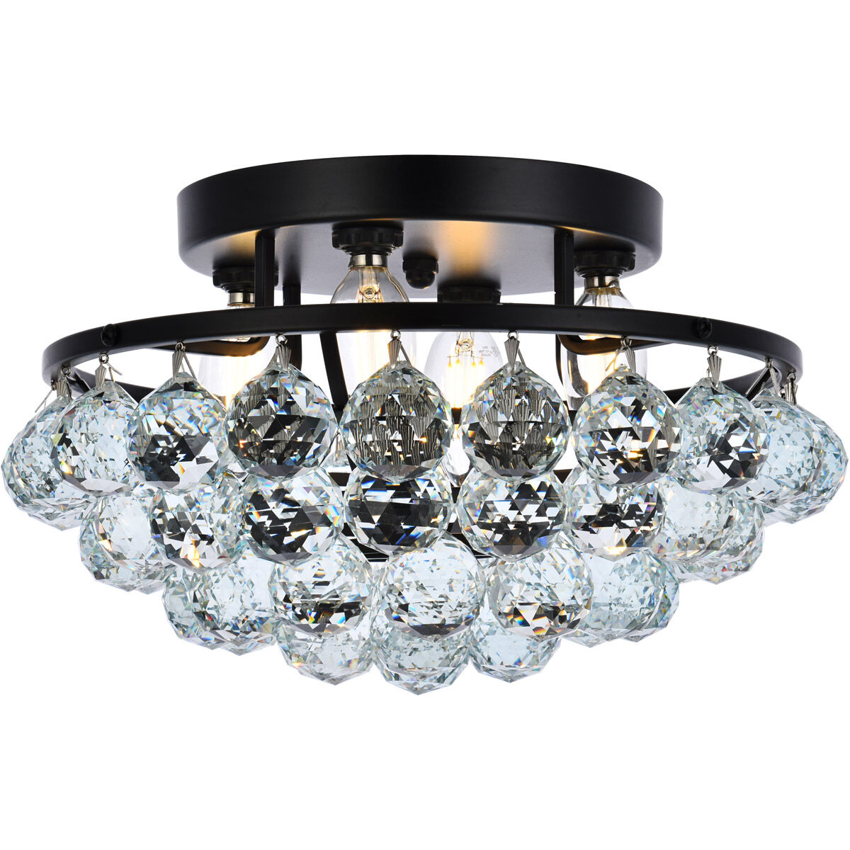 Corona 4 Light 14.00 inch Flush Mount