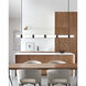 Sean Lavin Wit LED 84.1 inch Black Linear Suspension Ceiling Light in 7 Glass, Integrated LED