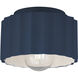 Radiance Collection 1 Light 8 inch Midnight Sky Outdoor Flush-Mount