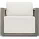 Remsen Weathered Gray and Oyster White Outdoor Lounge Chair