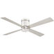 Kwartet 52 inch Matte White Fan-Uni