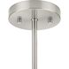 Atwell 3 Light 22 inch Brushed Nickel Semi-Flush Mount Ceiling Light