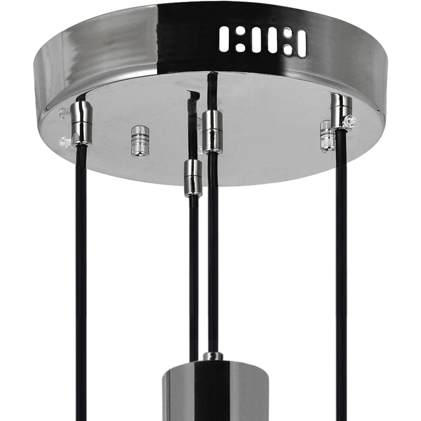 Chime LED 8 inch Polished Nickel Multi Point Pendant Ceiling Light