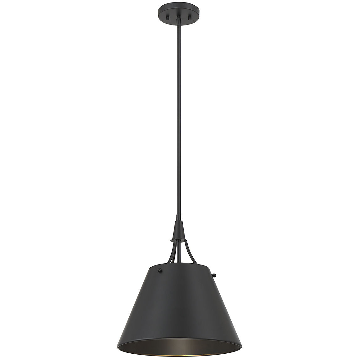 Willis 1 Light 14 inch Matte Black Pendant Ceiling Light