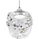 Forever Divine LED 7.25 inch Polished Chrome Pendant Ceiling Light