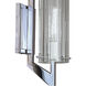 Faceted Sconce Wall Light in Chrome
