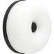 Jada 5 inch Black ADA Wall Sconce Wall Light in Black and Opal Glass