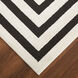 Optika 114 X 79 inch Black/White Rug in 6 x 9