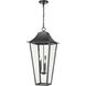 Gannon 5 Light 16 inch Black Outdoor Chain Mount Ceiling Fixture in G9