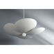 Leni 5 Light 24 inch Texture White Pendant Ceiling Light