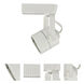 Signature 1 Light 12V White Track Fixture Ceiling Light, Adjustable