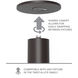 Twist-N-Lite LED 3 inch White Mini-Pendant Ceiling Light, WAC Limited