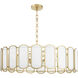 Belleview 8 Light 38 inch Aged Brass Pendant Ceiling Light