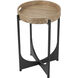 Anita 22 X 15 inch Brown/Black Tray-Top Table