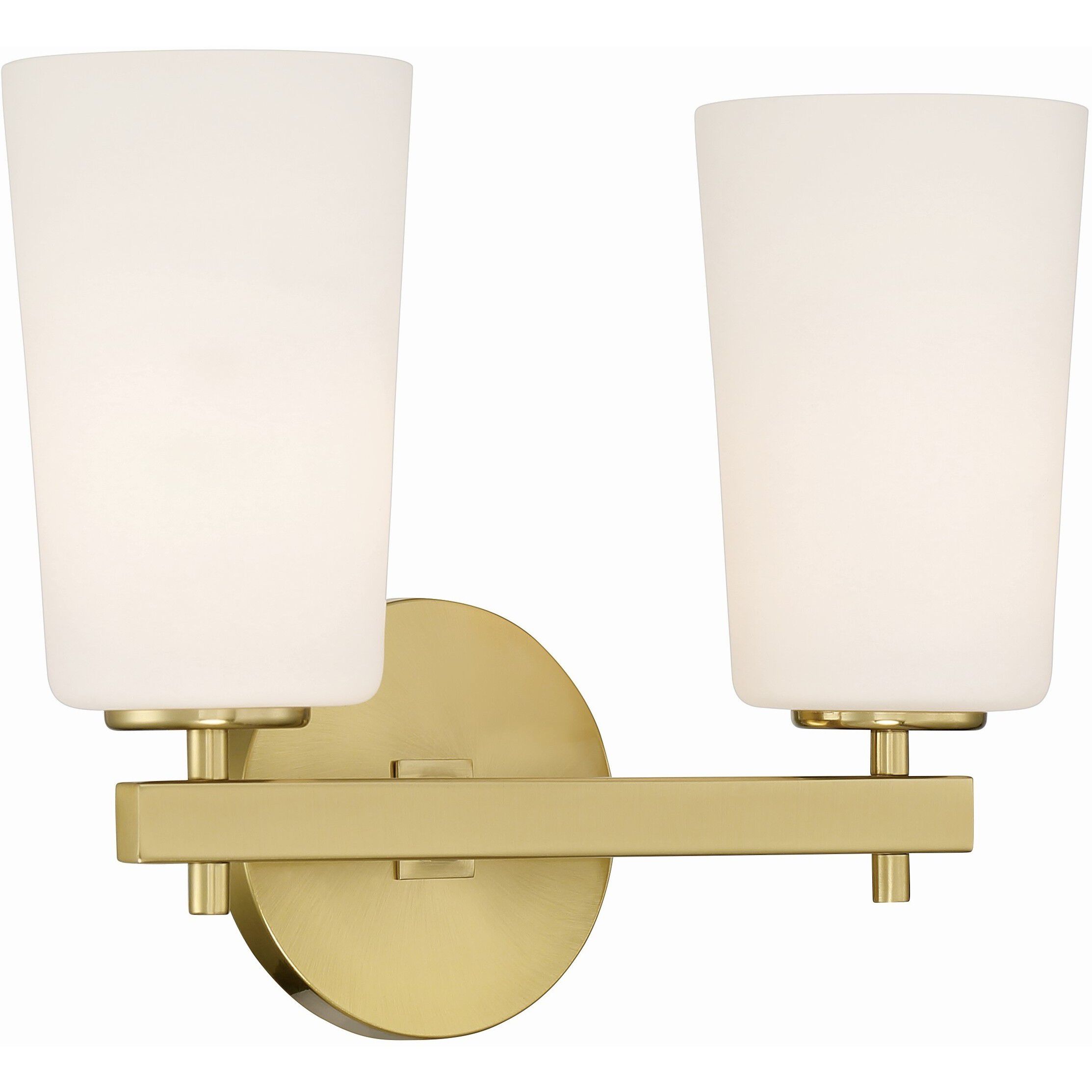 Colton Bath Wall Light in Aged Brass