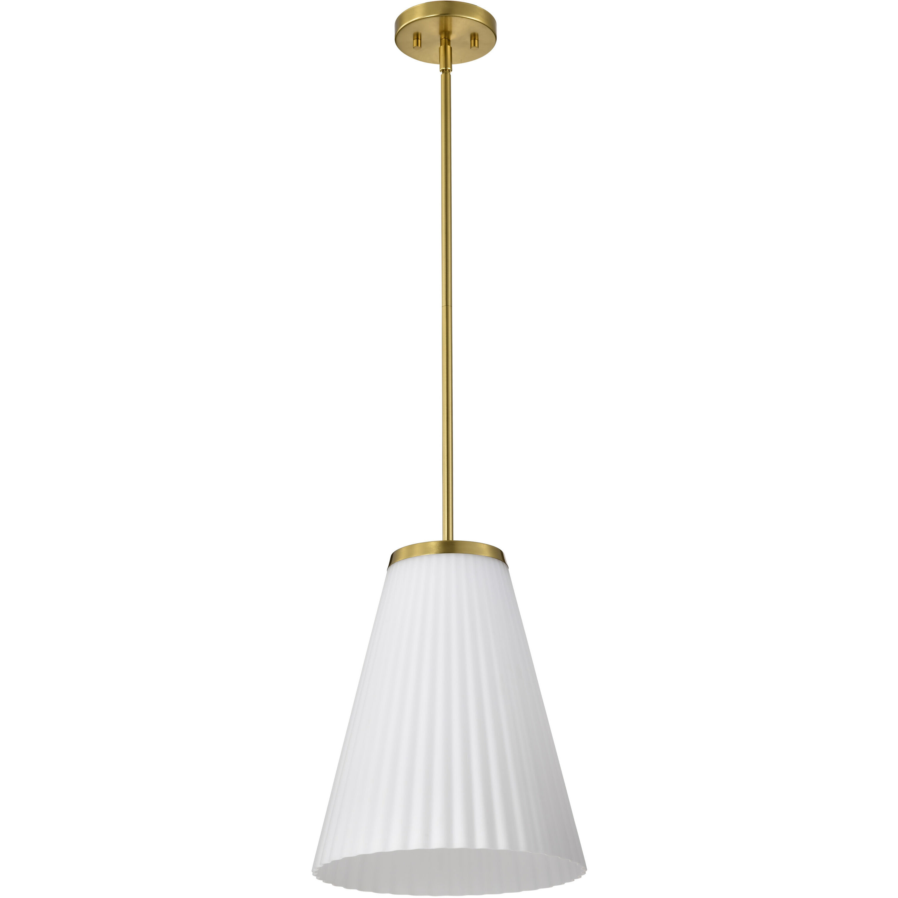 Royale 12 inch Burnished Brass Pendant Ceiling Light