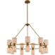 Harlowe 18 Light 40 inch Winter Brass Chandelier Ceiling Light