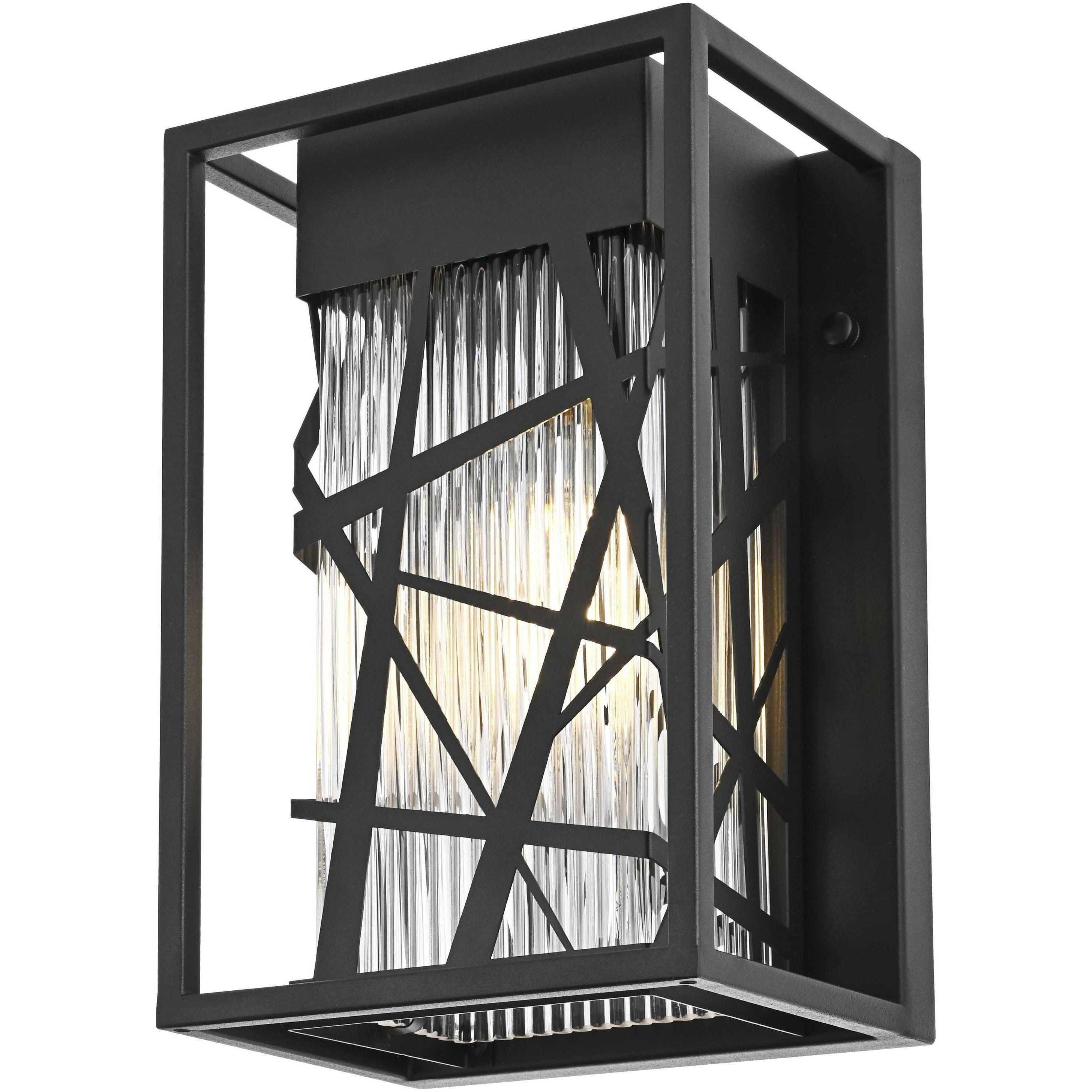 Eyre 1 Light 11.5 inch Black Outdoor Wall Sconce