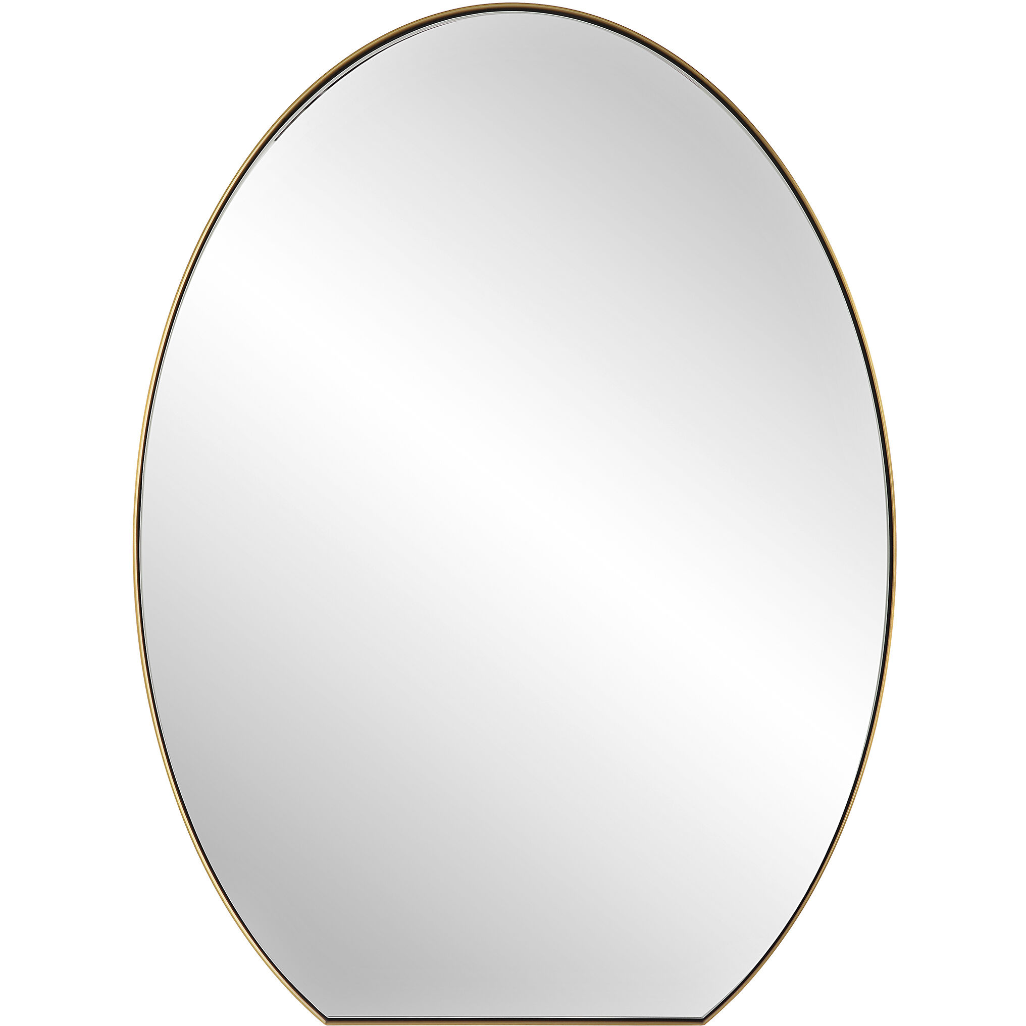 Cabell 32 X 24 inch Brushed Brass Mirror