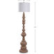 Cameron 64 inch 150 watt Light Natural Oak Brushed Floor Lamp Portable Light