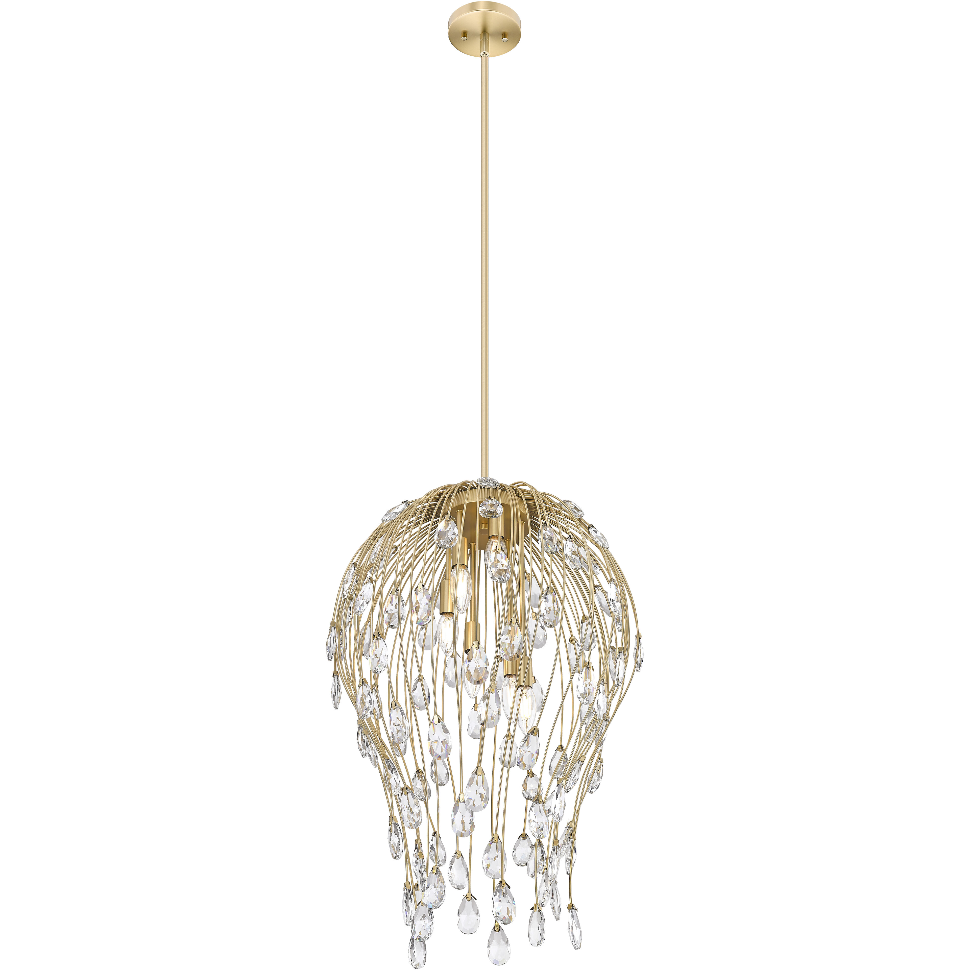 Gabriella 6 Light 18 inch Modern Gold Pendant Ceiling Light