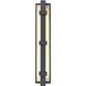 Crossroads 2 Light 24 inch Charcoal Black Outdoor Sconce