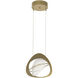 Venn LED 12.9 inch Modern Brass Pendant Ceiling Light