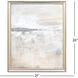 Earthbound I White and Gray and Neutral and Metallic Framed Art