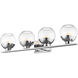 Osono LED 33.2 inch Chrome Vanity Wall Light