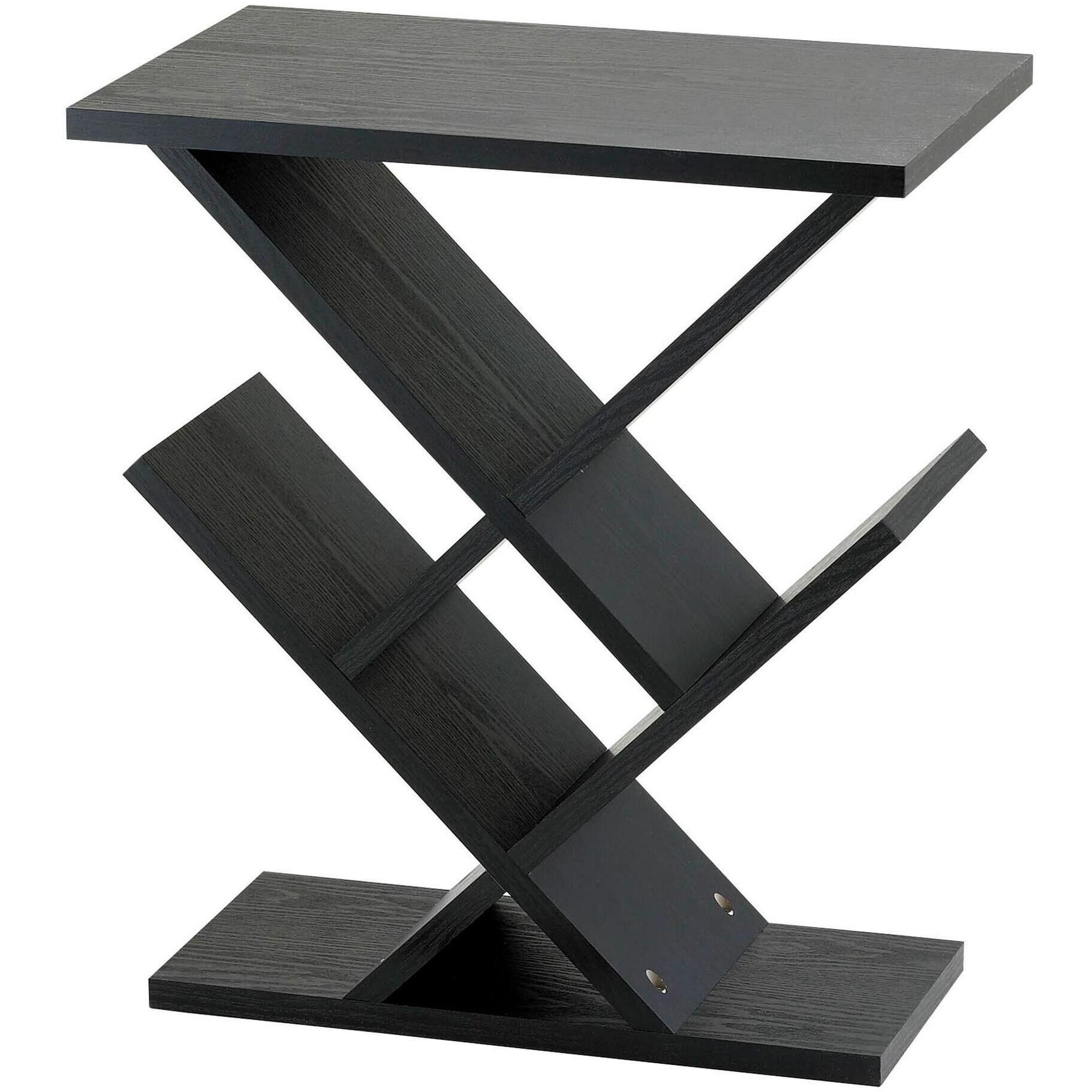 Zig Zag 12 inch Black Accent Table