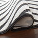 Optika 90 X 63 inch Black/White Rug in 5 x 7