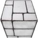 Braque 36 X 12 inch Smokey Gray and Black Pedestal