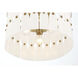 Coronelle 3 Light 16 inch Legacy Brass Convertible Semi-Flush Ceiling Light