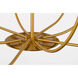Ellen DeGeneres Lois 8 Light 34 inch Burnished Brass Chandelier Ceiling Light