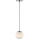Moonlight 1 Light 11.6 inch Satin Nickel Pendant Ceiling Light