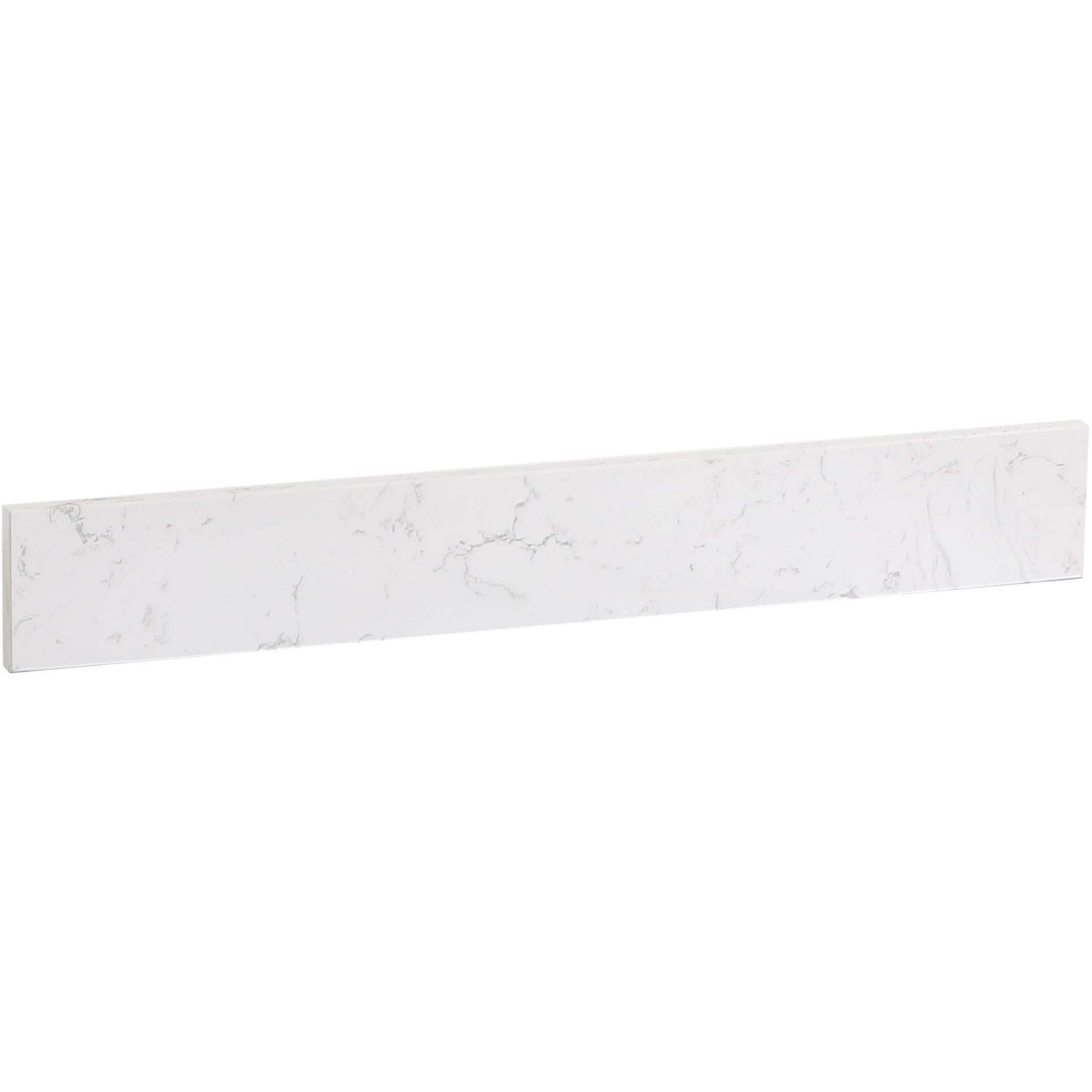 Backsplash 24 X 1 X 4 inch Calacatta White Bathroom Vanity Backsplash 