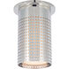 Kelly Wearstler Precision LED 3.5 inch Polished Nickel Monopoint Flush Mount Ceiling Light