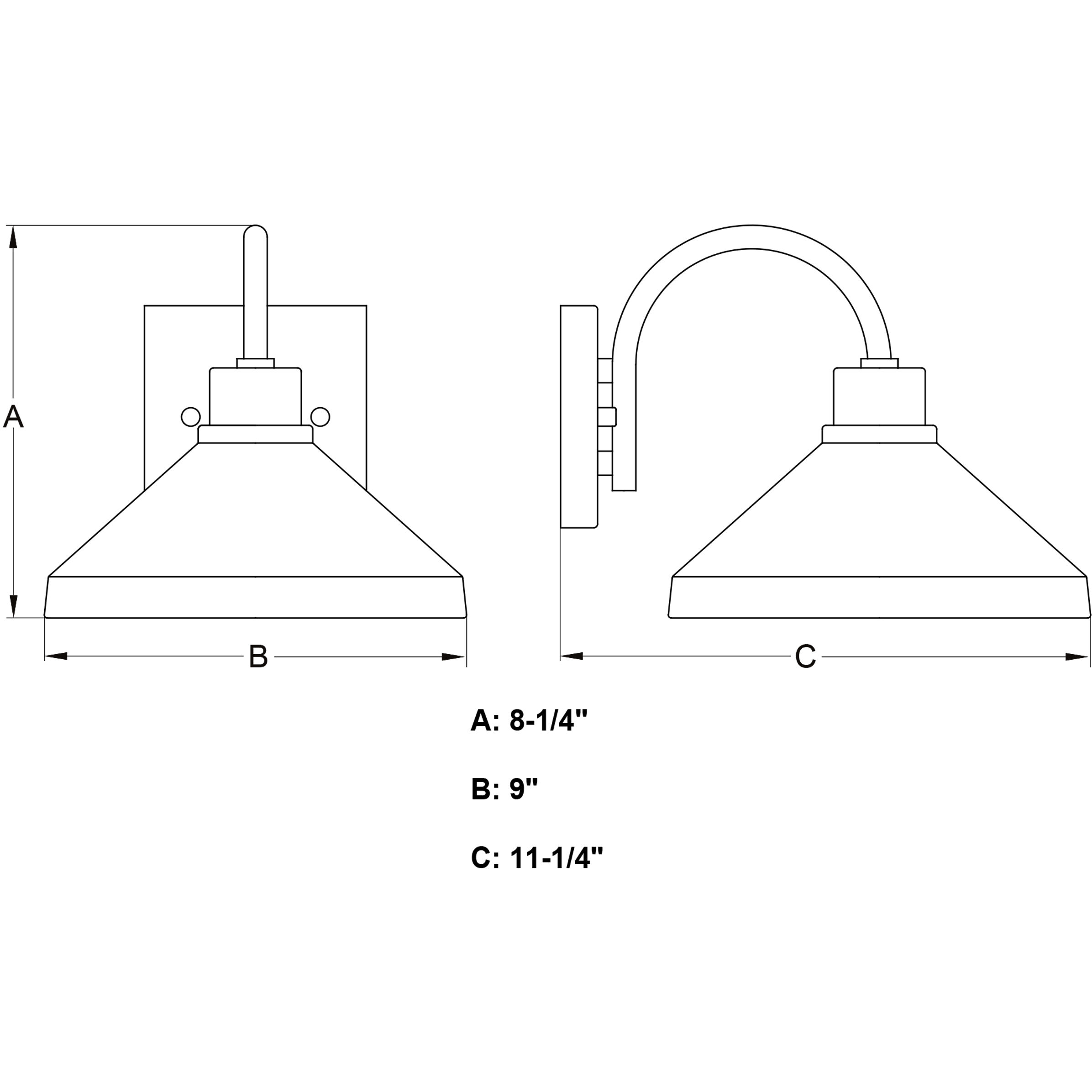 Highland Park 1 Light 8.25 inch Matte Black and White Outdoor Wall
