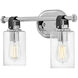 Halstead 2 Light 16 inch Chrome Vanity Light Wall Light