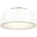 Stevens 3 Light 18 inch Polished Nickel Semi Flush Ceiling Light