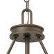 Collier 4 Light 21.5 inch Light Oiled Bronze Indoor Foyer Pendant Ceiling Light