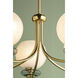 Alexia 5 Light 30 inch Aged Brass Chandelier Ceiling Light