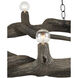 Dunmore 8 Light 37 inch Charbon de Bois Chandelier Ceiling Light