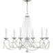 Pennington 6 Light 28 inch Brushed Nickel Chandelier Ceiling Light