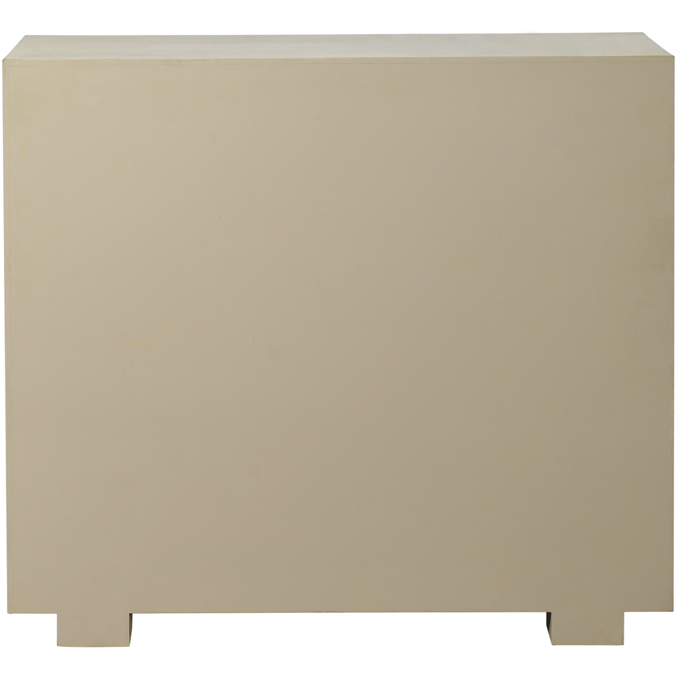 Adeline Light Cream and Faux Shagreen and Light Maple Cabinet