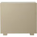 Adeline Light Cream and Faux Shagreen and Light Maple Cabinet