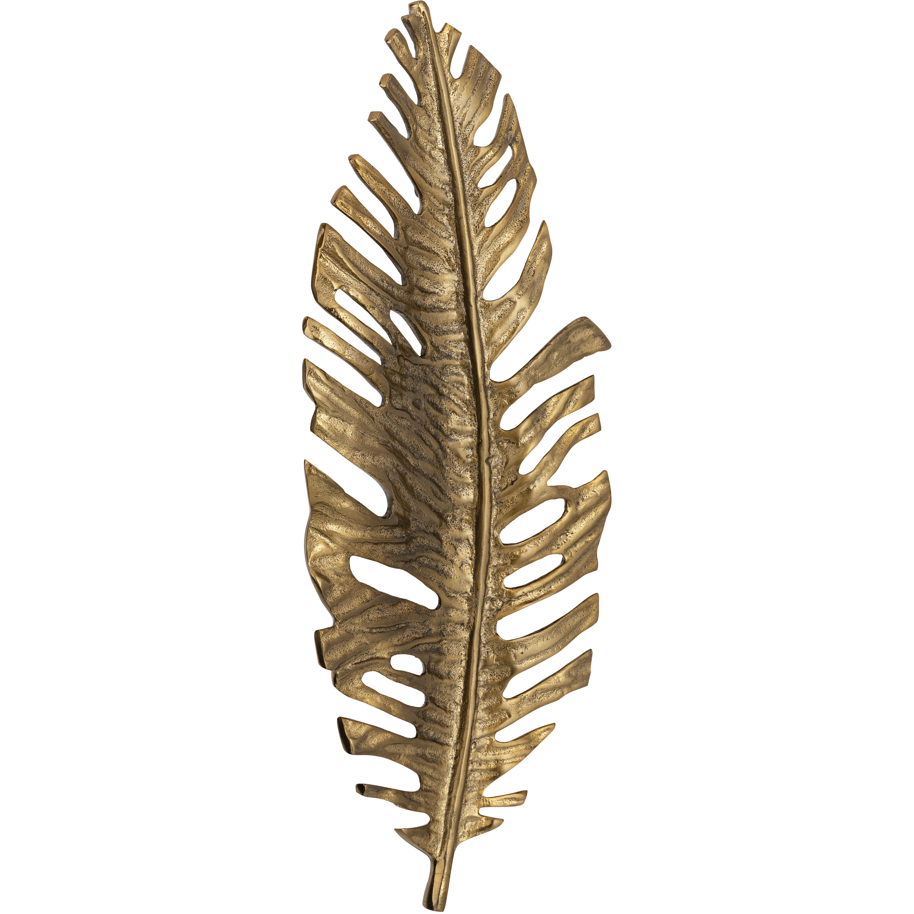 Sago Leaf Antique Gold Dimensional Wall Art