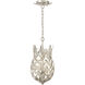 Broche 3 Light 9.5 inch Antique Silver Pendant Ceiling Light