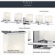 Tully 5 Light 40 inch Chrome Wall Mt Bath 5 Arm Or More Wall Light